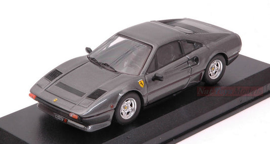 SCALE MODEL COMPATIBLE WITH FERRARI 208 GTB TURBO 1980 METAL GRAY 1:43 BEST MODEL BT9682