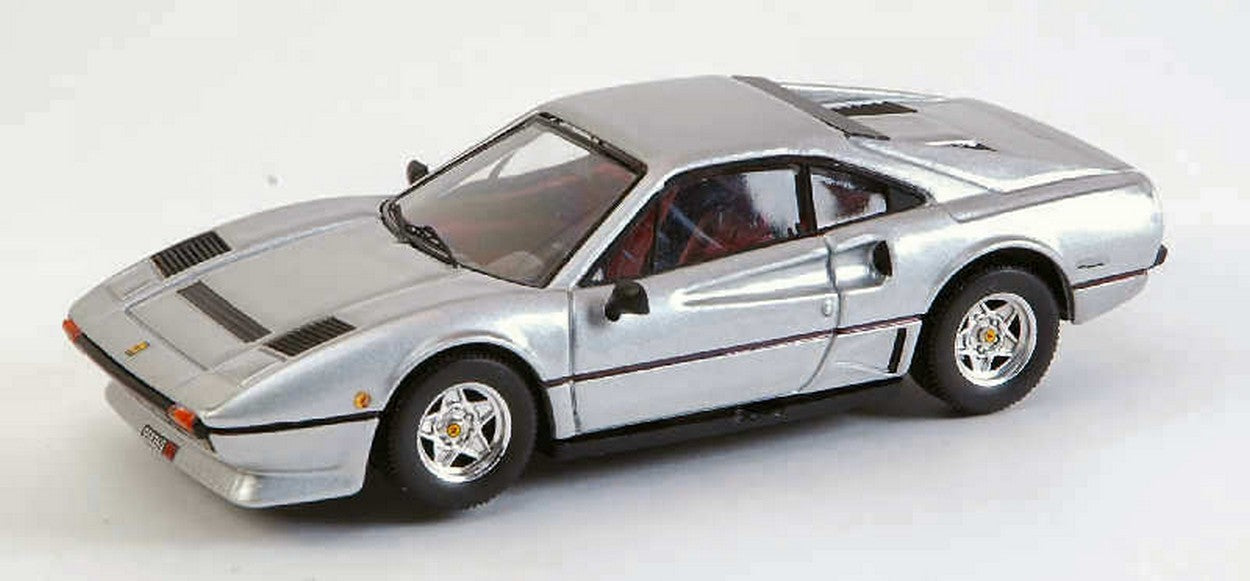 SCALE MODEL COMPATIBLE WITH FERRARI 208 GTB TURBO 1982 SILVER 1:43 BEST MODEL BT9338