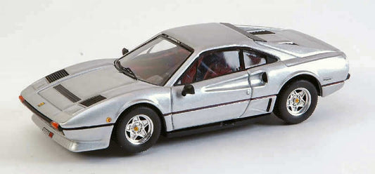SCALE MODEL COMPATIBLE WITH FERRARI 208 GTB TURBO 1982 SILVER 1:43 BEST MODEL BT9338