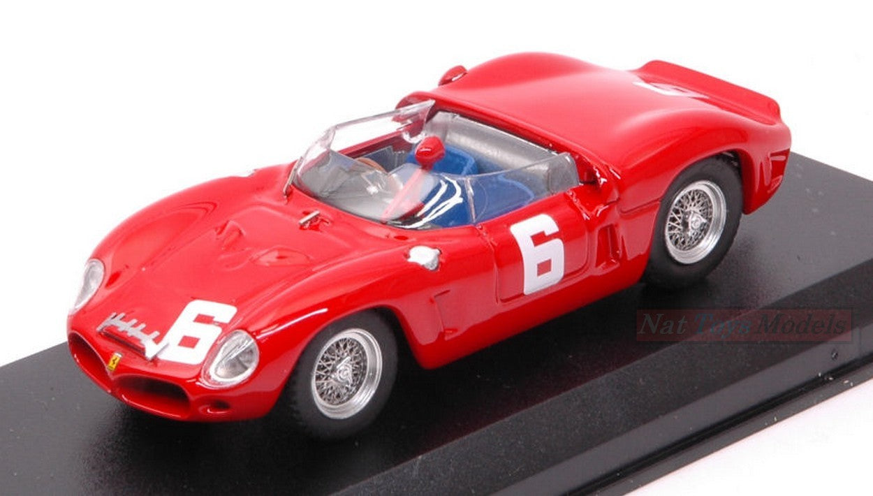 SCALE MODEL COMPATIBLE WITH FERRARI 246 DINO SP N.6 WINNER BRANDS HATCH 1962 M.PARKES 1:43 ART MODEL AM0377