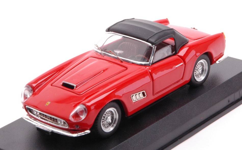SCALE MODEL COMPATIBLE WITH FERRARI 250 CALIFORNIA LWB 1960 LONG NOSE WITH SOFT TOP RED 1:43 ART MODEL AM0436