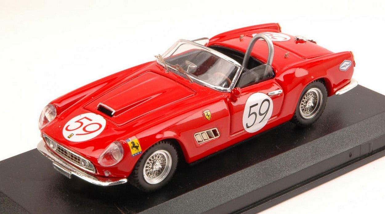 SCALE MODEL COMPATIBLE WITH FERRARI 250 CALIFORNIA N.59 27th NASSAU TROPHY 1961 A.WYLIE 1:43 ART MODEL AM0270
