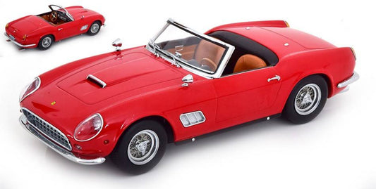 MODÈLE RÉDUIT COMPATIBLE AVEC FERRARI 250 GT CALIFORNIA SPYDER 1960 ROUGE 1:18 KK SCALE KKDC181041