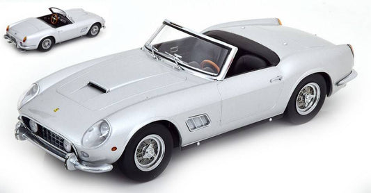 MODÈLE RÉDUIT COMPATIBLE AVEC FERRARI 250 GT CALIFORNIA SPYDER 1960 ARGENT 1:18 KK ÉCHELLE KKDC181042