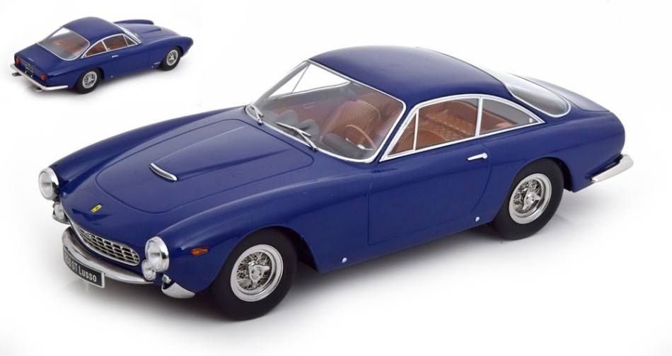 SCALE MODEL COMPATIBLE WITH FERRARI 250 GT LUSSO 1962 BLUE 1:18 KK SCALE KKDC181024