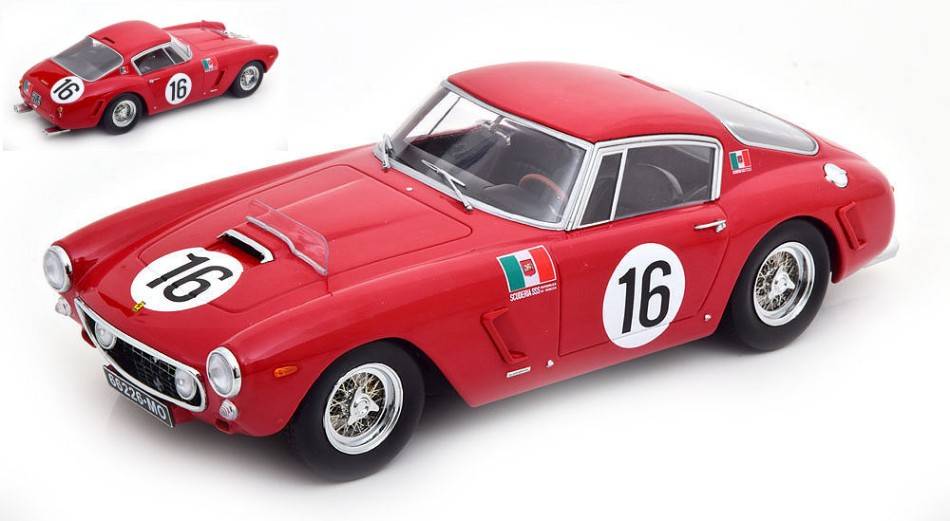 SCALE MODEL COMPATIBLE WITH FERRARI 250 GT SWB N.16 LM 1961 TRINTIGNANT-ABATE 1:18 KK SCALE KKDC180863