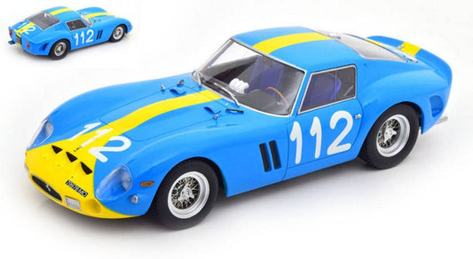 SCALE MODEL COMPATIBLE WITH FERRARI 250 GTO 1962 N.112 TARGA FLORIO 1964 NORINDER-TROBERG 1:18 KK SCALE KKDC180733
