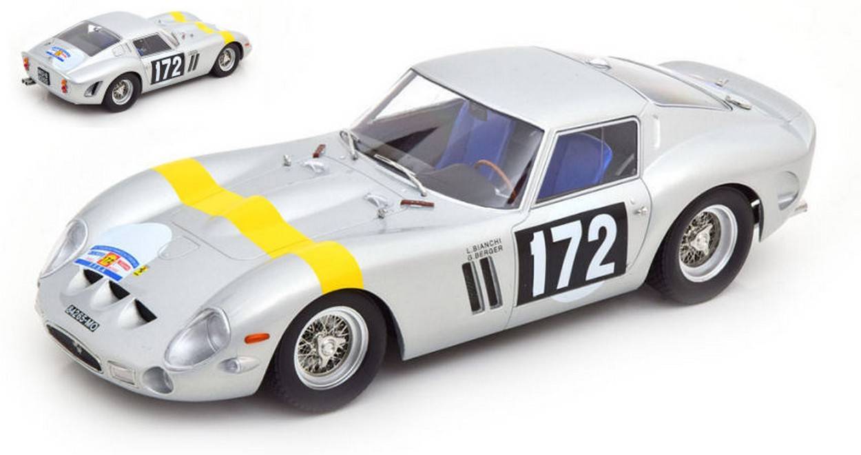 SCALE MODEL COMPATIBLE WITH FERRARI 250 GTO 1962 N.172 WINNER T.DE FRANCE 1964 BIANCHI-BERGER 1:18 KK SCALE KKDC180734