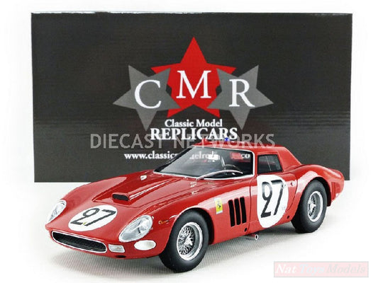 SCALE MODEL COMPATIBLE WITH FERRARI 250 GTO N.27 9th LM 1964 F.TAVANO-B.GROSSMANN 1:18 CMR CLASSIC MODEL REPLICARS CMR077