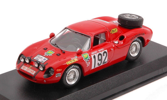 SCALE MODEL COMPATIBLE WITH FERRARI 250 LM N.192 TOUR DE FRANCE 1969 ROUGET-DEPRET 1:43 BEST BT9023-2
