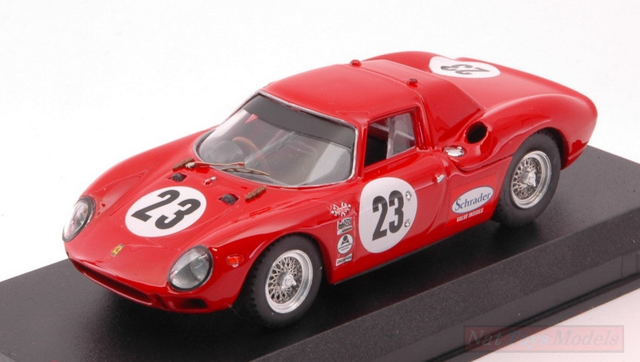 SCALE MODEL COMPATIBLE WITH FERRARI 250 LM N.23 13th 24 H DAYTONA 1966 M.KONIG-P.CLARKE-B.HURT 1:43 BEST MODEL BT9765