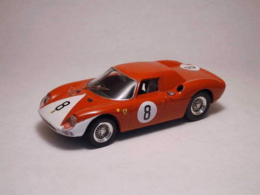 SCALE MODEL COMPATIBLE WITH FERRARI 250 LM N.8 2nd 12H REIMS 1964 J.SURTEES-L.BANDINI 1:43 BEST MODEL BT9187