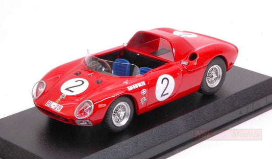 SCALE MODEL COMPATIBLE WITH FERRARI 250 LM SPYDER N.2 5th PERNIS VON TIROL INNSBRUCK H.WALTER 1965 BEST MODEL BT9700