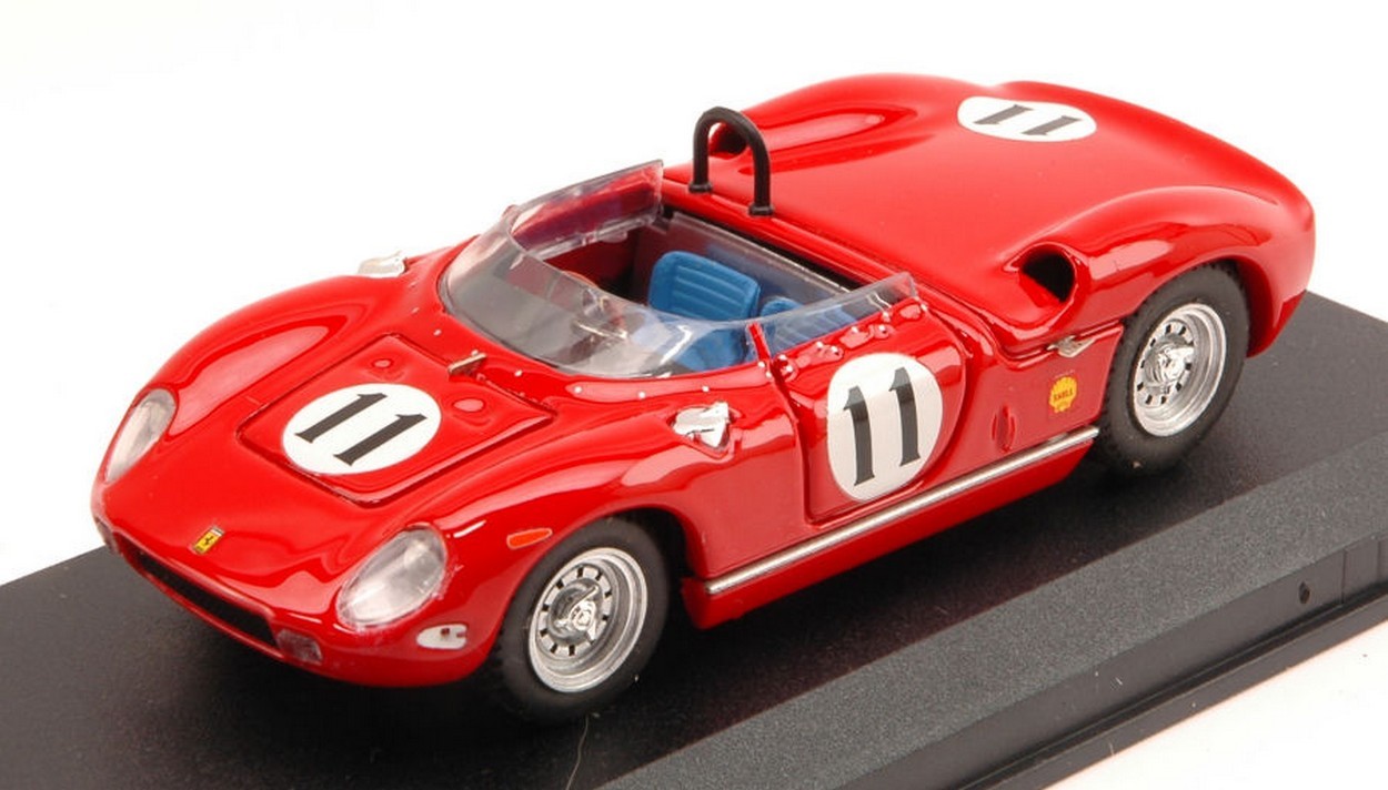 SCALE MODEL COMPATIBLE WITH FERRARI 250 P N.11 4th 200 MILE RIVERSIDE 1963 J.SURTEES 1:43 ART MODEL AM0251