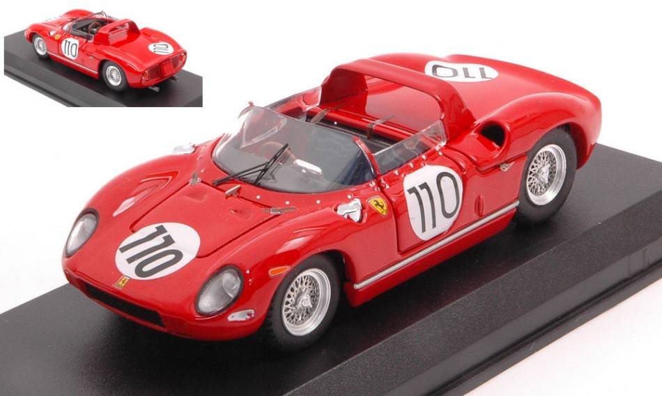 SCALE MODEL COMPATIBLE WITH FERRARI 250 P N.110 WINNER 1000 KM NURBURGR. 1963 SURTEES-MAIRESSE 1:43 ART MODEL AM0126-2