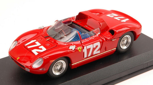 SCALE MODEL COMPATIBLE WITH FERRARI 250 P N.172 RETIRED TARGA FLORIO 1963 SCARFIOTTI-MAIRESSE 1:43 ART MODEL AM0152