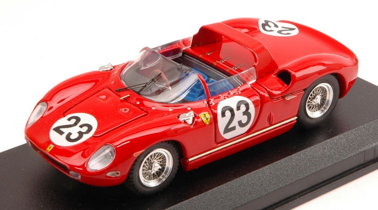 SCALE MODEL COMPATIBLE WITH FERRARI 250 P N.23 ACCIDENT LM 1963 SURTEES-MAIRESSE 1:43 ART MODEL AM0136