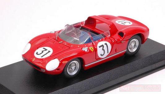 SCALE MODEL COMPATIBLE WITH FERRARI 250 P N.31 2nd 12 H SEBRING 1963 MAIRESSE-VACCARELLA-BANDINI ART MODEL AM0388
