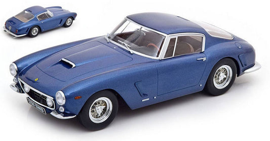 SCALE MODEL COMPATIBLE WITH FERRARI 250 SWB SHORT WHEELbase 1961 BLUE METALLIC 1:18 KK SCALE KKDC180763