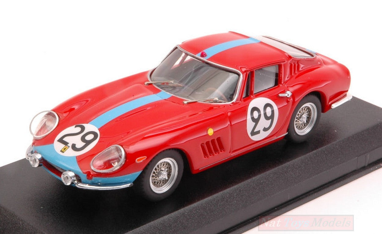 SCALE MODEL COMPATIBLE WITH FERRARI 275 GTB-4 N.29 8th LM 1966 P.COURAGE-R.PIKE 1:43 BEST BT9084