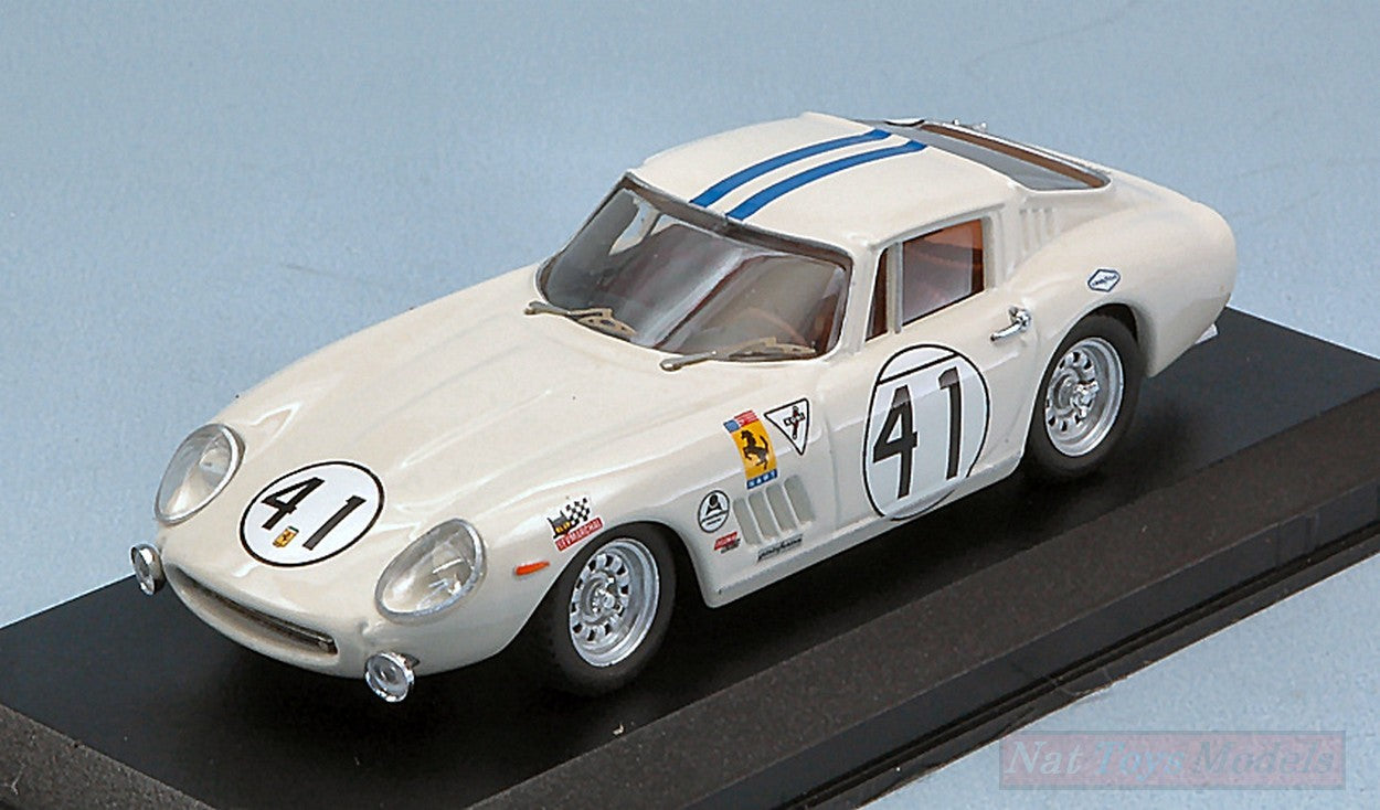 SCALE MODEL COMPATIBLE WITH FERRARI 275 GTB/4 N.41 23th (WINNER GT5 CLASS) S.POSEY-R.RODRIGUEZ 1:43 BEST BT9710