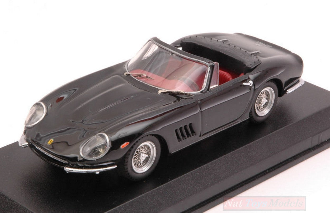 SCALE MODEL COMPATIBLE WITH FERRARI 275 GTB-4 NART SPYDER 1967 BLACK 1:43 BEST MODEL BT9005-2