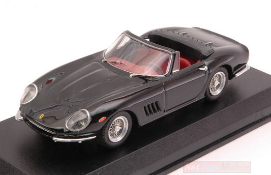 SCALE MODEL COMPATIBLE WITH FERRARI 275 GTB-4 NART SPYDER 1967 BLACK 1:43 BEST MODEL BT9005-2