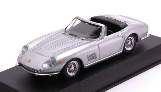 SCALE MODEL COMPATIBLE WITH FERRARI 275 GTB/4 NART SPYDER 1967 GRAY METALLIC 1:43 BEST MODEL BT9847