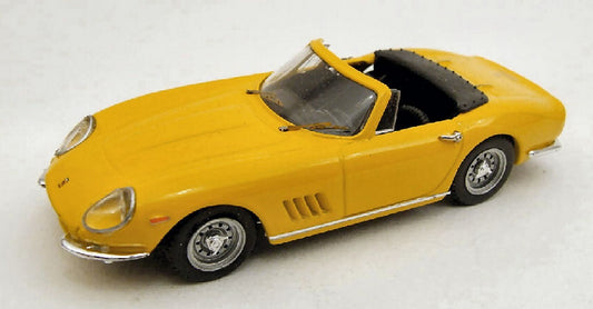SCALE MODEL COMPATIBLE WITH FERRARI 275 GTB/4 SPYDER 1966 YELLOW 1:43 BEST MODEL BT9003G