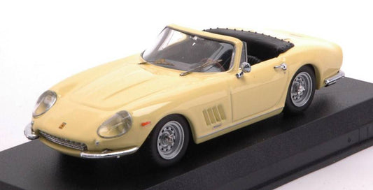 SCALE MODEL COMPATIBLE WITH FERRARI 275 GTB/4 SPYDER NART 1967 SOLAR YELLOW 1:43 BEST MODEL BT9824