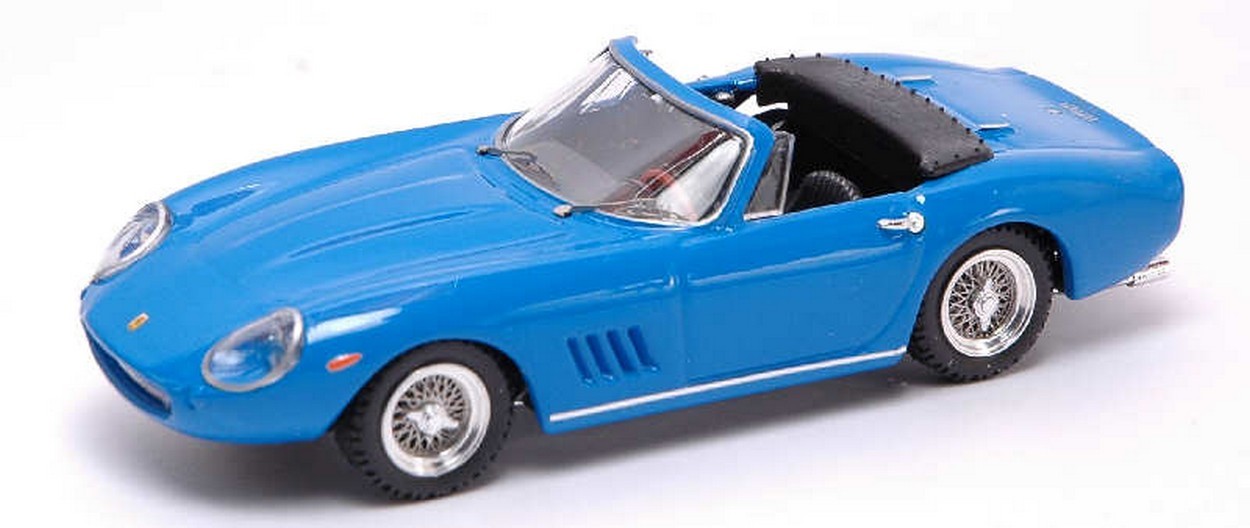 SCALE MODEL COMPATIBLE WITH FERRARI 275 GTB SPYDER 1968 STEVE MC QUEEN BLUE 1:43 BEST MODEL BT9343