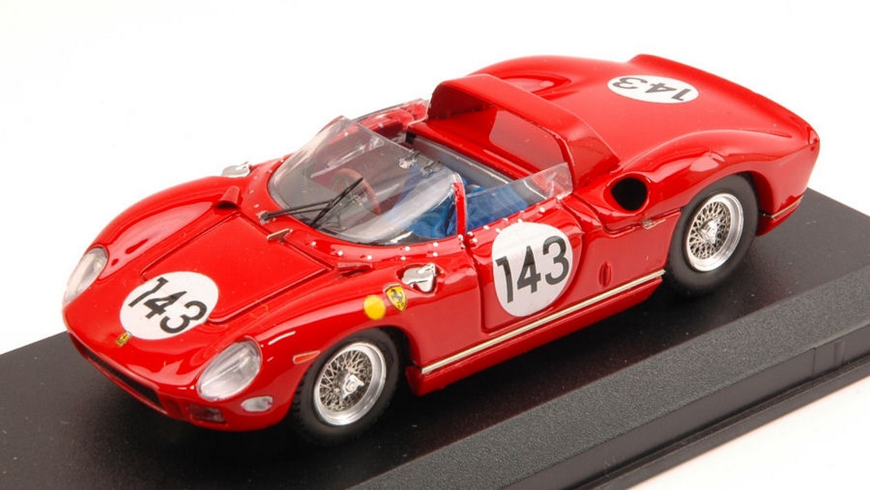 SCALE MODEL COMPATIBLE WITH FERRARI 275 P N.143 DNF NURBURGRING 1964 SURTEES/BANDINI 1:43 ART MODEL AM0163