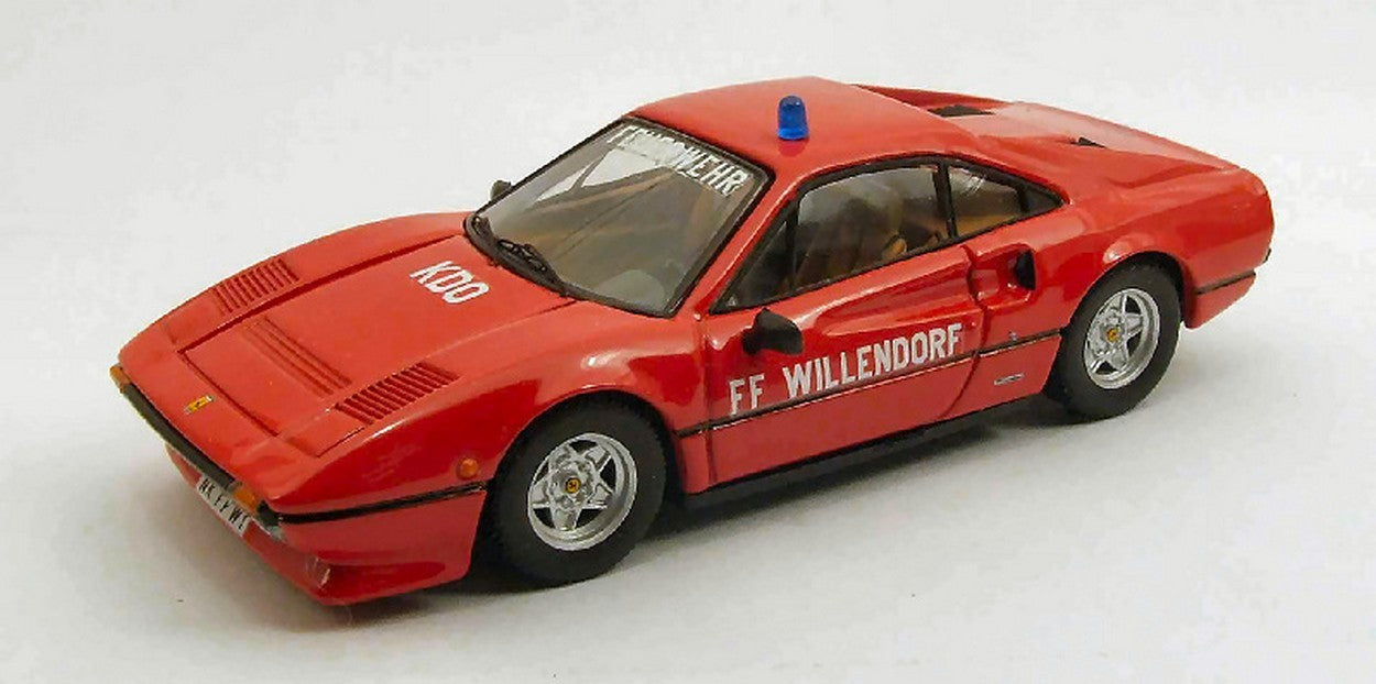 SCALE MODEL COMPATIBLE WITH FERRARI 308 GTB COUPE FIRE DEPARTMENT AUSTRIA 1983 1:43 BEST MODEL BT9445