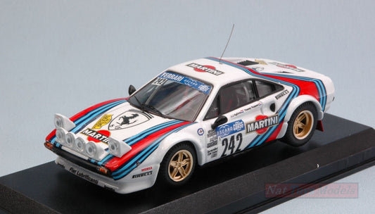 SCALE MODEL COMPATIBLE WITH FERRARI 308 GTB GR.4 N.242 TOUR DE CORSE HISTORIQUE 2014 1:43 BEST MODEL BT9674