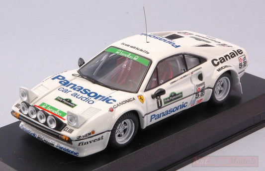 SCALE MODEL COMPATIBLE WITH FERRARI 308 GTB GR.4 N.8 WINNER RALLY PIANCAVALLO 1982 TOGNANA-DE ANTONI BEST MODEL BT9763