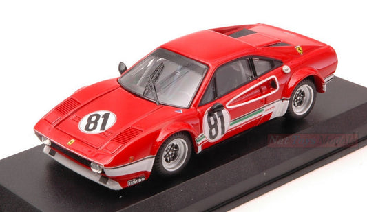 SCALE MODEL COMPATIBLE WITH FERRARI 308 GTB LM N.81 BENELUX ZOLDER 1976 M.DANTINNE 1:43 BEST MODEL BT9679