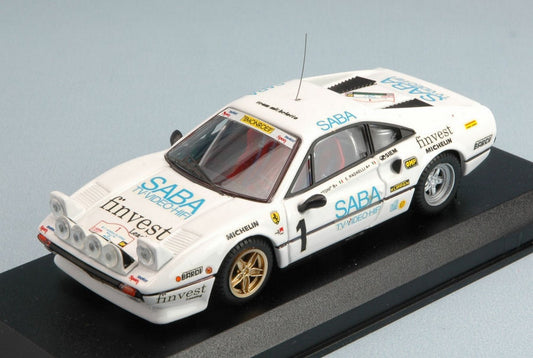 SCALE MODEL COMPATIBLE WITH FERRARI 308 GTB N.1 TARGA FLORIO 1983 TONY-RADAELLI 1:43 BEST MODEL BT9211