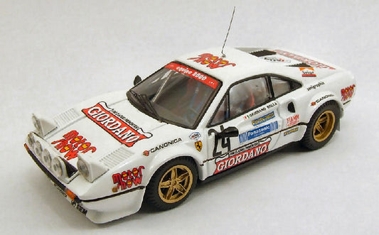 SCALE MODEL COMPATIBLE WITH FERRARI 308 GTB N.24 5th RALLY 4 REGIONI 1983 GIORDANO-BOLLA 1:43 BEST MODEL BT9366