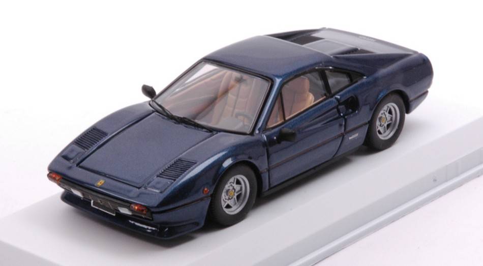 SCALE MODEL COMPATIBLE WITH FERRARI 308 GTB POST PRODUCTION 1980 METALLIC EVENING BLUE 1:43 BEST MODEL BT9833