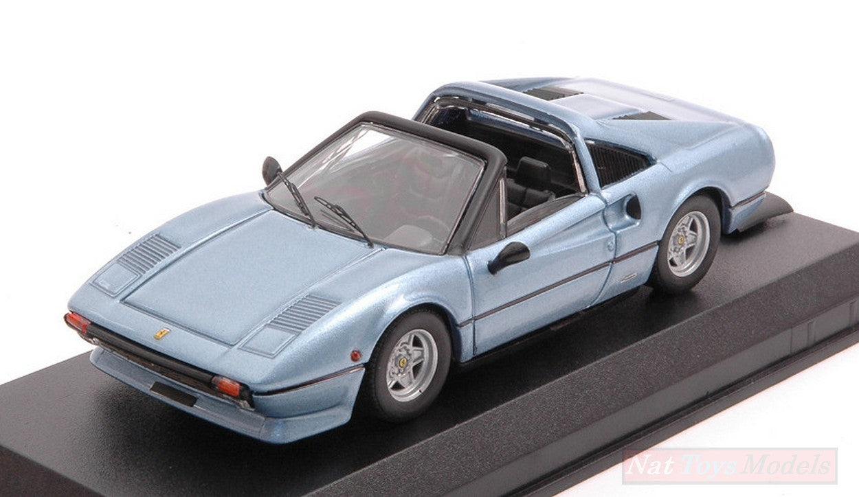 SCALE MODEL COMPATIBLE WITH FERRARI 308 GTS BLUE METALLIC 1:43 BEST MODEL BT9777