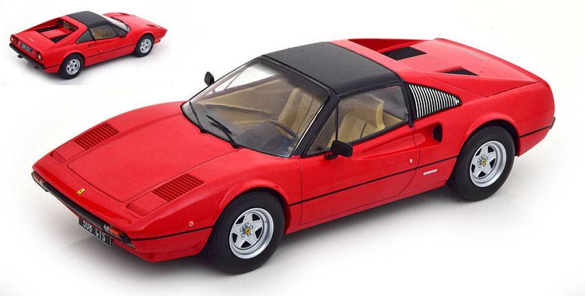 SCALE MODEL COMPATIBLE WITH FERRARI 308 GTS CLOSED RED 1:18 MODELCARGROUP MCG18170