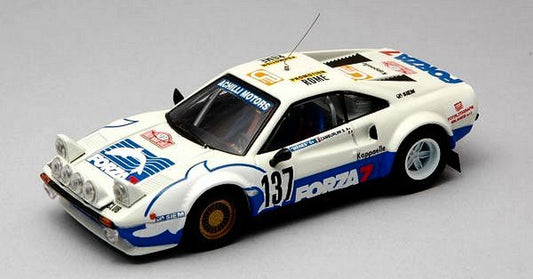 SCALE MODEL COMPATIBLE WITH FERRARI 308 N.137 RETIRED (ACCIDENT) MONTE CARLO 1982 ZAMBORLINI 1:43 BEST MODEL BT9308