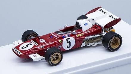 SCALE MODEL COMPATIBLE WITH FERRARI 312 B2 F1 N.5 GERMANY GP 1971 M.ANDRETTI 1:43 TECNOMODEL TMD43014A