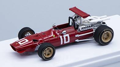 SCALE MODEL COMPATIBLE WITH FERRARI 312 F1/68 N.10 DUTCH GP 1968 J.ICKX 1:43 TECNOMODEL TMD43018B