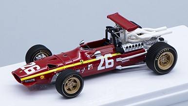 SCALE MODEL COMPATIBLE WITH FERRARI 312 F1/68 N.26 FRENCH GP 1968 J.ICKX 1:43 TECNOMODEL TMD43018A