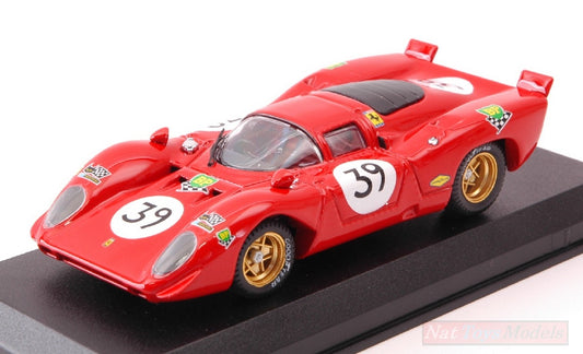 SCALE MODEL COMPATIBLE WITH FERRARI 312 P COUPE N.39 LM 1970 ADAMOWICZ-POSEY 1:43 BEST MODEL BT9438-2
