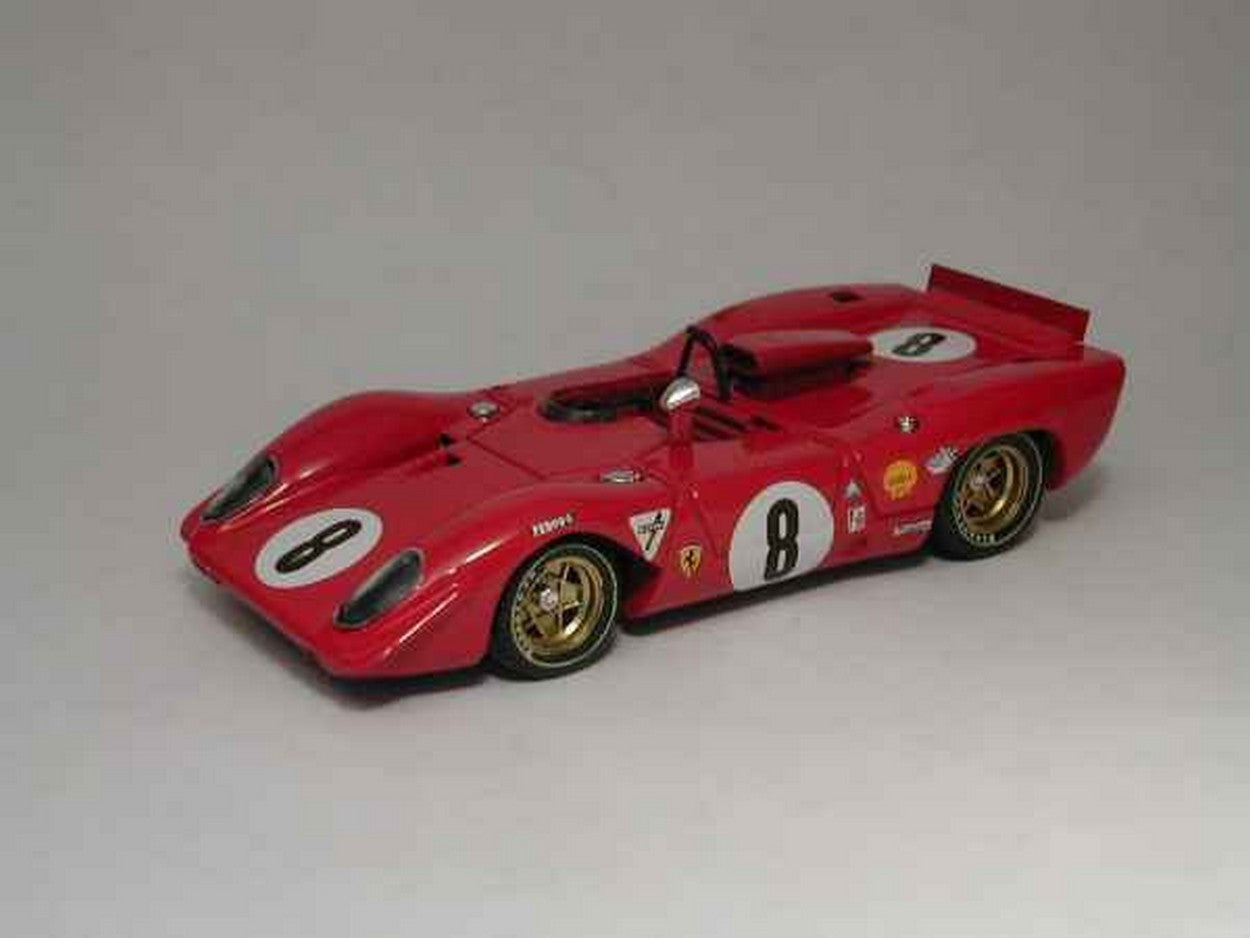 SCALE MODEL COMPATIBLE WITH FERRARI 312 P SPIDER N.8 2nd 1000 KM SPA 1969 RODRIGUEZ-PIPER 1:43 BEST MODEL BT9243