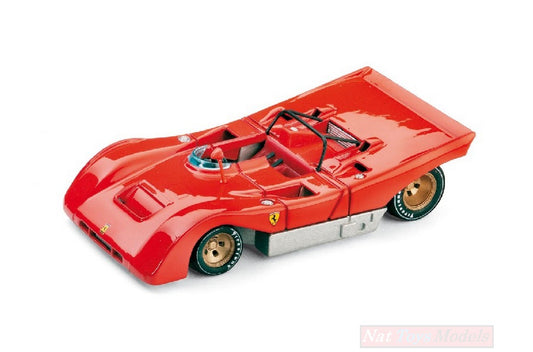 MODELLINO IN SCALA COMPATIBILE CON FERRARI 312 PB PROTOTIPO 1971 1:43 BRUMM BM0257