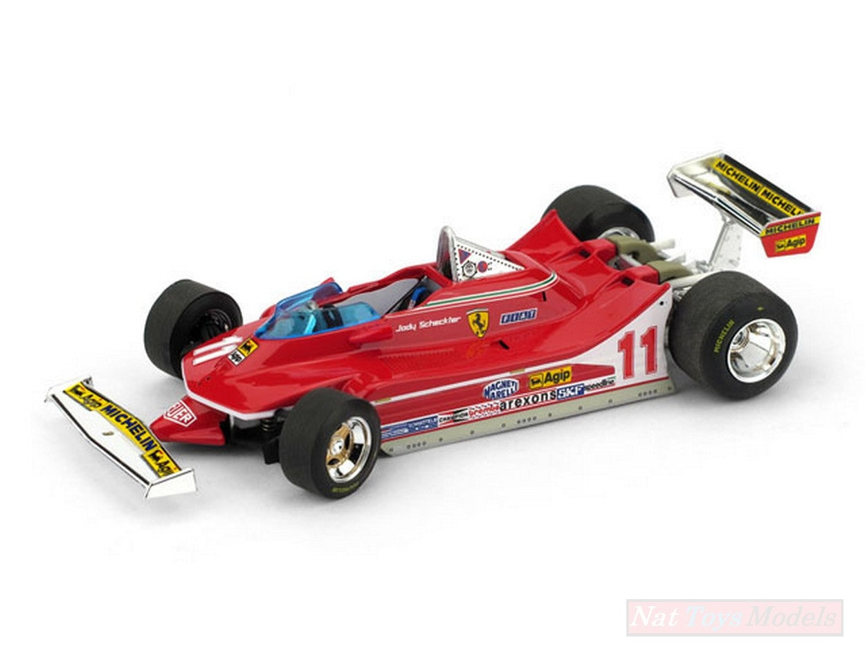 SCALE MODEL COMPATIBLE WITH FERRARI 312 T4 J.SCHECKTER 1979 N.11 WORLD CHAMPION STEERING WHEELS 1:43 BRUMM BM0511-RS