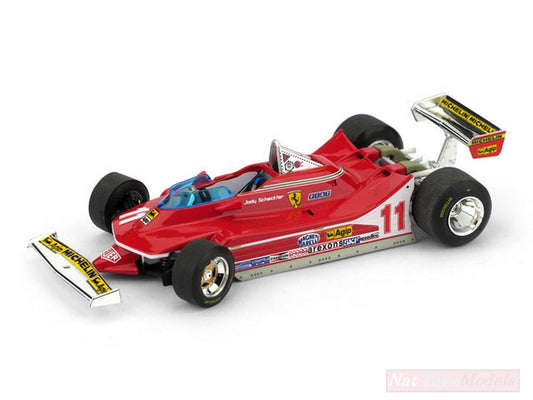 SCALE MODEL COMPATIBLE WITH FERRARI 312 T4 J.SCHECKTER 1979 N.11 WORLD CHAMPION STEERING WHEELS 1:43 BRUMM BM0511-RS